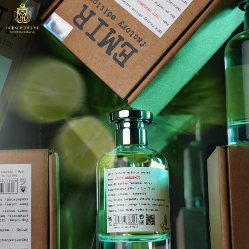 Nước hoa Unisex Dubai Just Bergamot Emir 