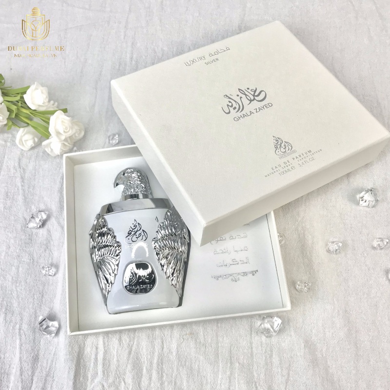 Nước Hoa Dubai Nam Ghala Zayed Silver Luxury-Đại Bàng Trắng 