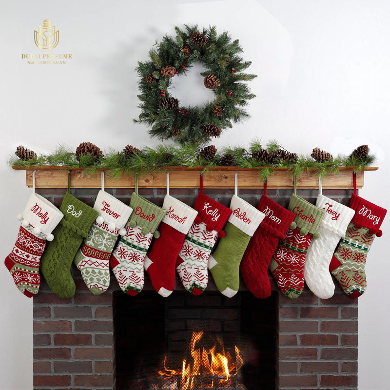 Găng tay, tất họa tiết Noel