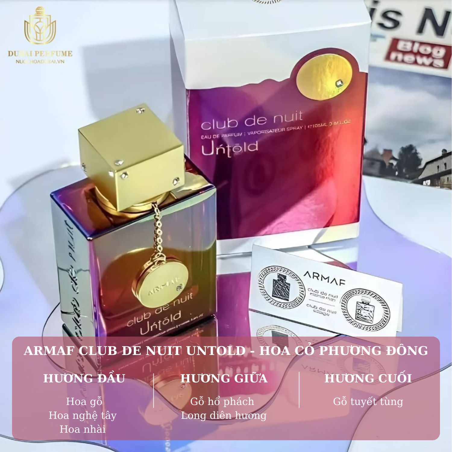 Nước Hoa Dubai Unisex Armaf Club De Nuit Untold Cho Cuộc Hẹn Hò