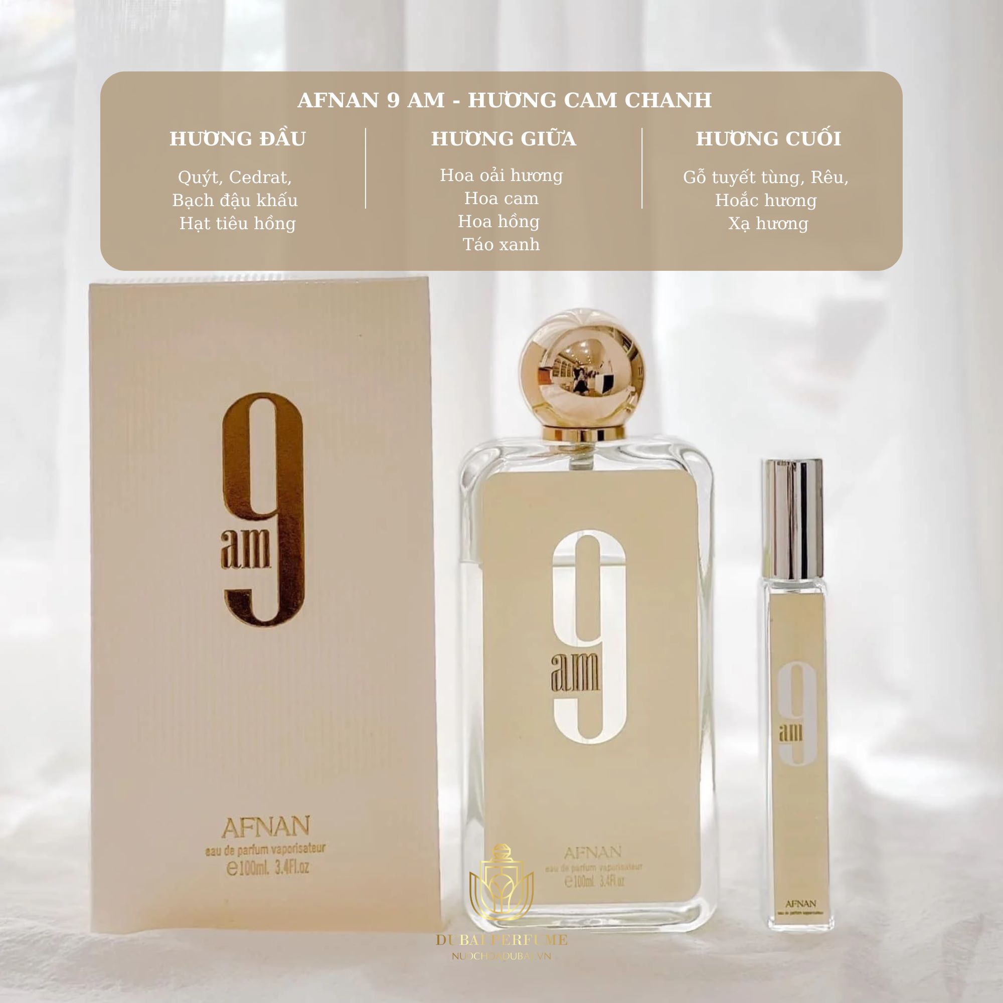 Nước Hoa Unisex Afnan Perfumes 9 AM Cho Cuộc Hẹn Hò