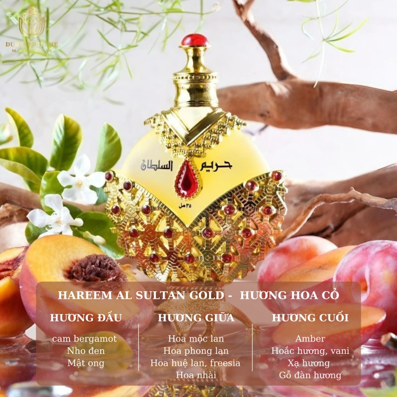 Tinh Dầu Nước Hoa Dubai Nữ Hareem Al Sultan Gold