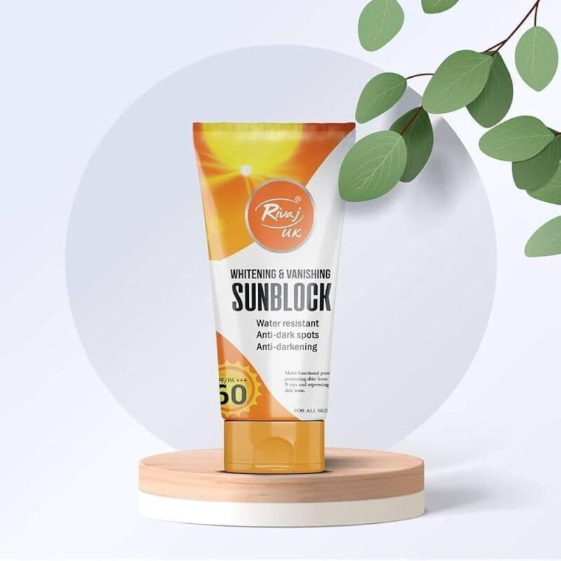 Kem chống nắng Dubai Rivaj UK Whitening & Vanishing Sunblock SPF60 100ml