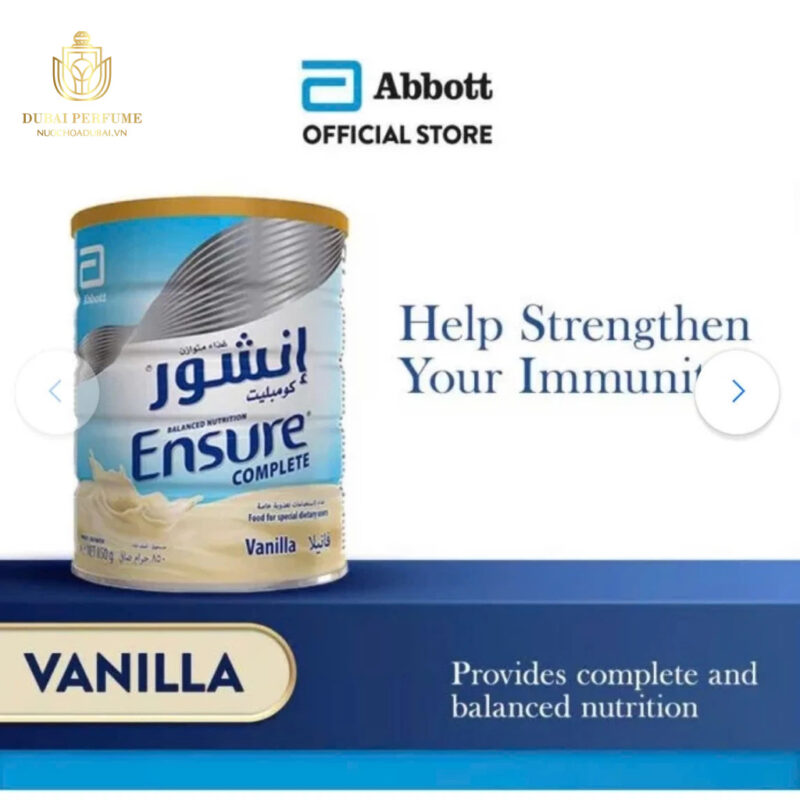 Sữa bột Dubai Ensure Complete Vanilla 850g  